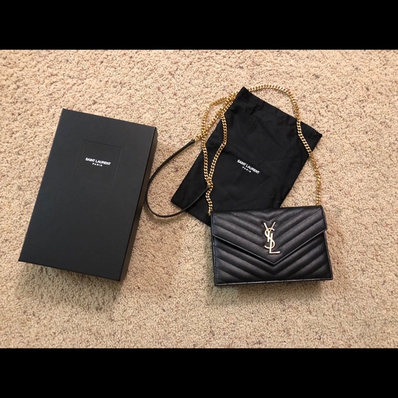 Saint Laurent Handbags - SAINT LAURENT small black shoulder bag